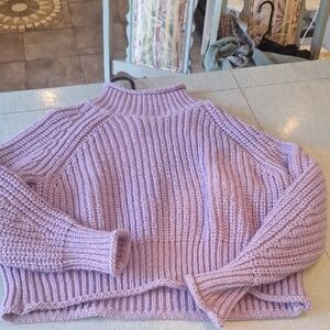 H&M Lilac Turtleneck Sweater